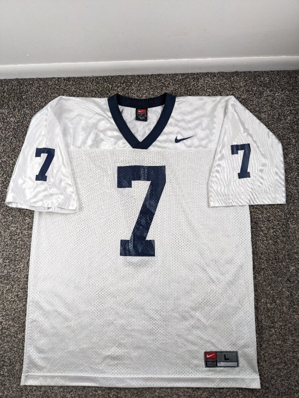 Vintage 2002 Penn State Nittany Lions Zack Mills Football Jersey Nike Mens Large